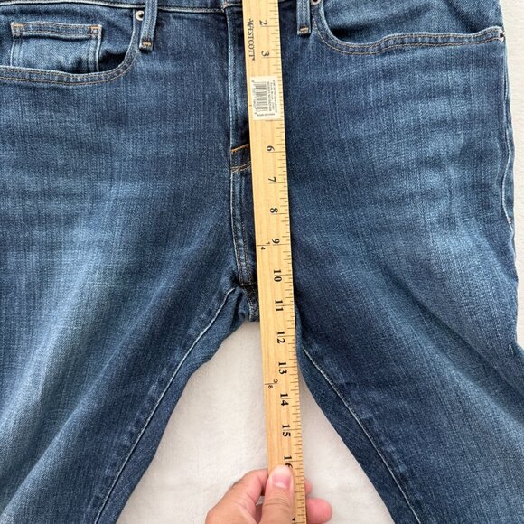 Frame Jeans Mens 34x32 Blue L'Homme Slim Stretch LMH0467 Baltic - Picture 6 of 13